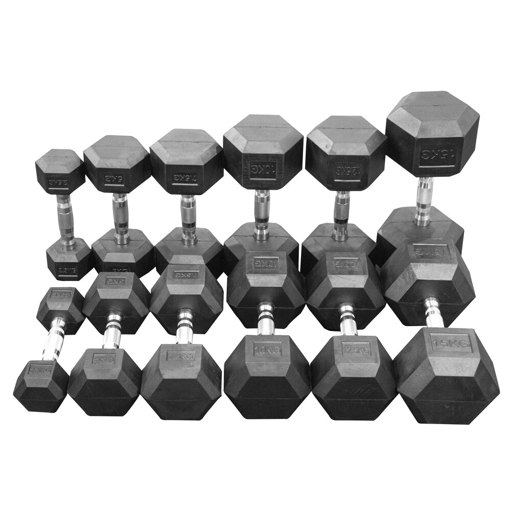 ヘックスダンベル1kg から10kg 楽天市場】ラバー ヘックス ダンベル 1kg～10kg × 2個ずつ 計20